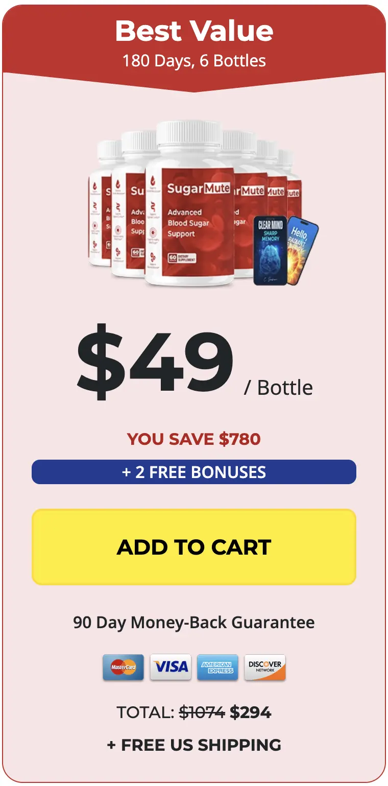 SugarMute 6 bottles